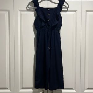 Like new Navy blue pant romper Size 12